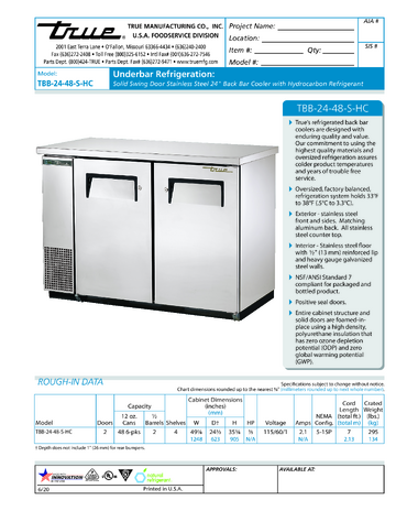 Spec Sheet
