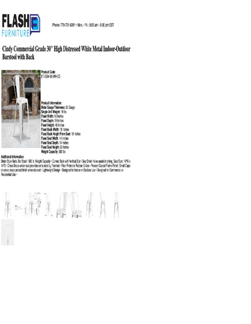 Spec Sheet