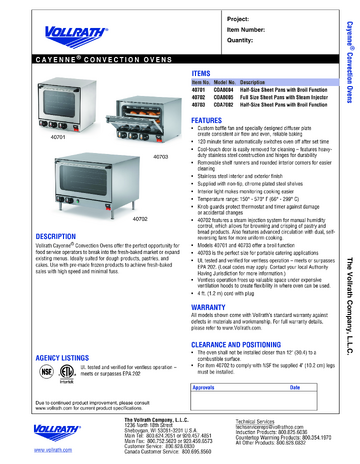 Spec Sheet