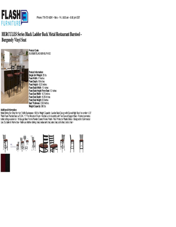 Spec Sheet