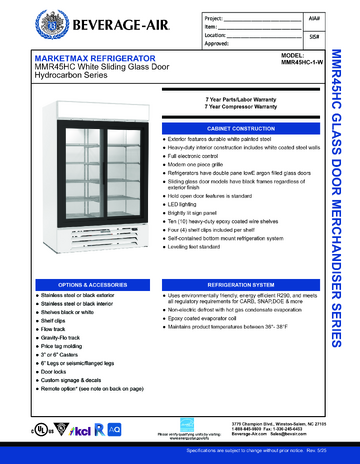 Spec Sheet