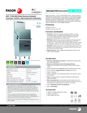 Spec Sheet
