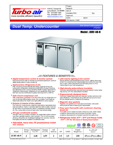 Spec Sheet