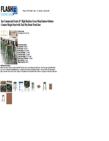 Spec Sheet