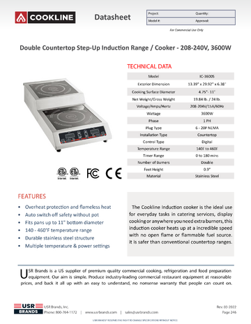 Spec Sheet