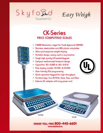 Spec Sheet