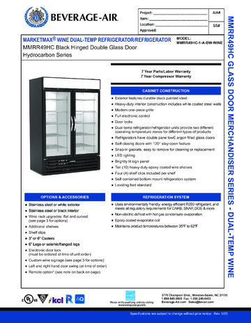 Spec Sheet