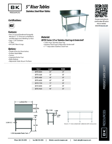 Spec Sheet