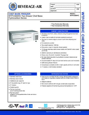 Spec Sheet