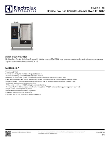 Spec Sheet