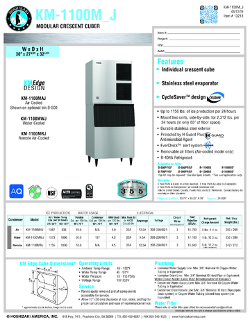 Spec Sheet
