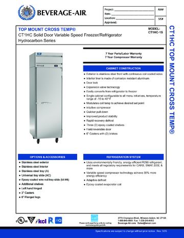 Spec Sheet