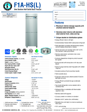 Spec Sheet
