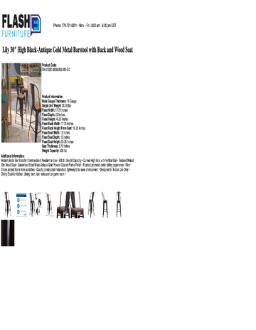 Spec Sheet