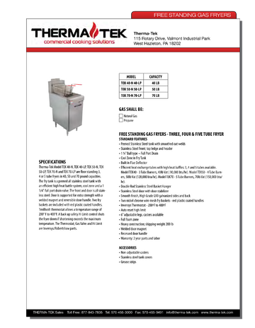 Spec Sheet