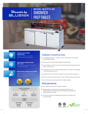 Spec Sheet