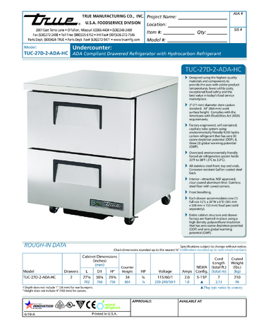 Spec Sheet