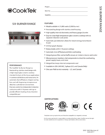 Spec Sheet
