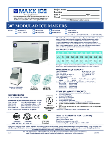 Spec Sheet