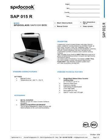 Spec Sheet