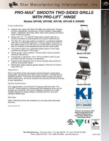 Spec Sheet