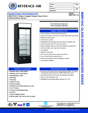 Spec Sheet