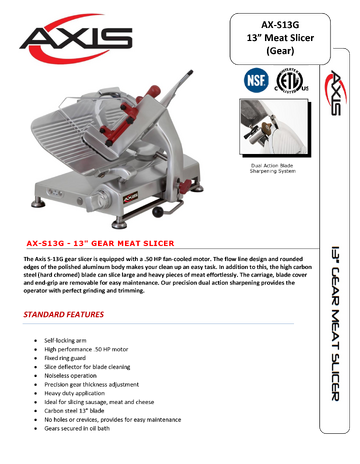 Spec Sheet