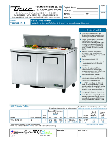 Spec Sheet