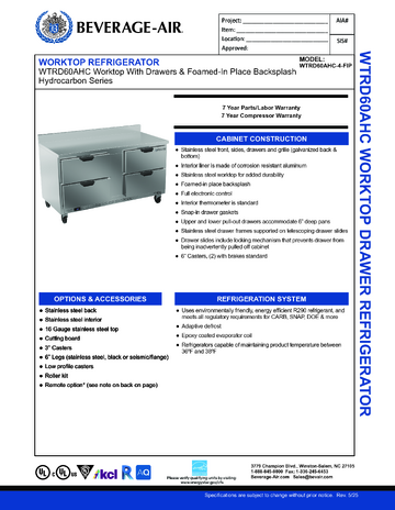 Spec Sheet