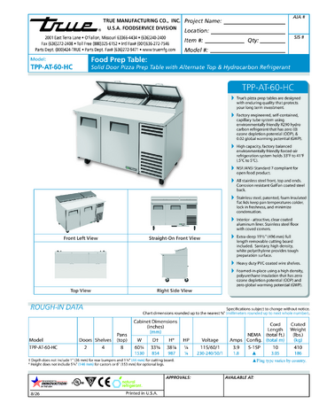 Spec Sheet
