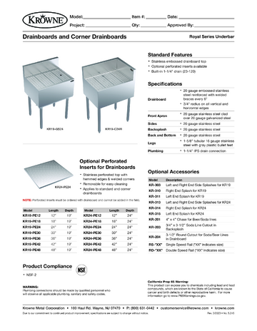 Spec Sheet