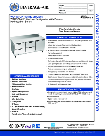 Spec Sheet