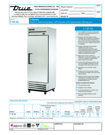 Spec Sheet