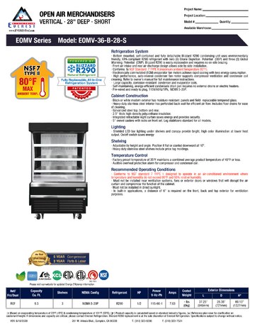 Spec Sheet
