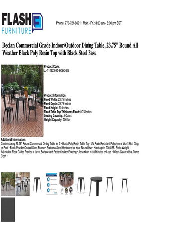 Spec Sheet