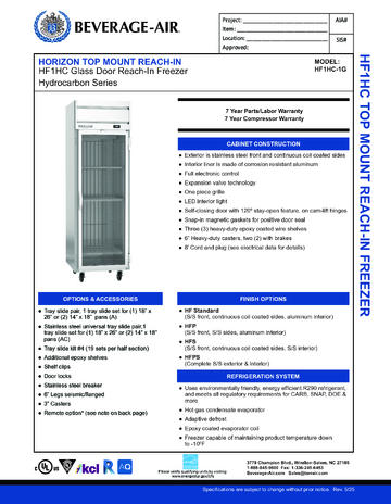 Spec Sheet