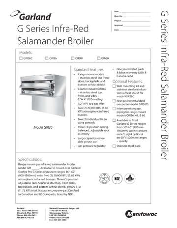 Spec Sheet