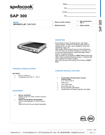Spec Sheet