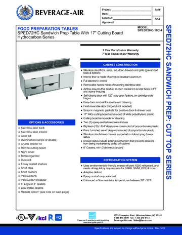 Spec Sheet