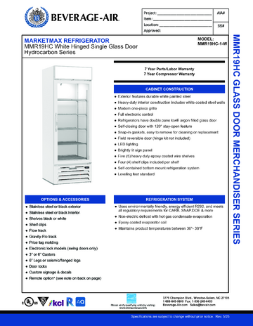 Spec Sheet