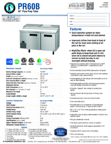 Spec Sheet