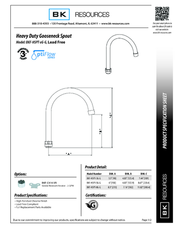 Spec Sheet