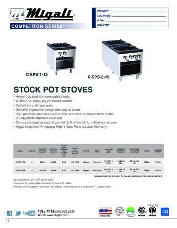 Spec Sheet