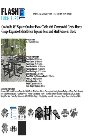 Spec Sheet