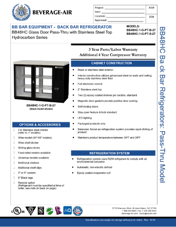 Spec Sheet