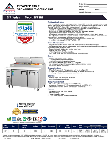 Spec Sheet