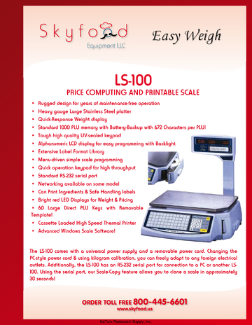 Spec Sheet