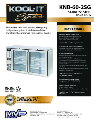 Spec Sheet