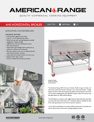 Spec Sheet