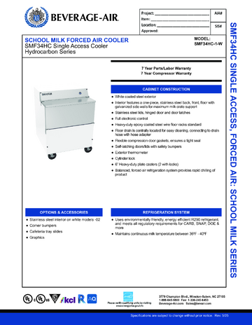 Spec Sheet